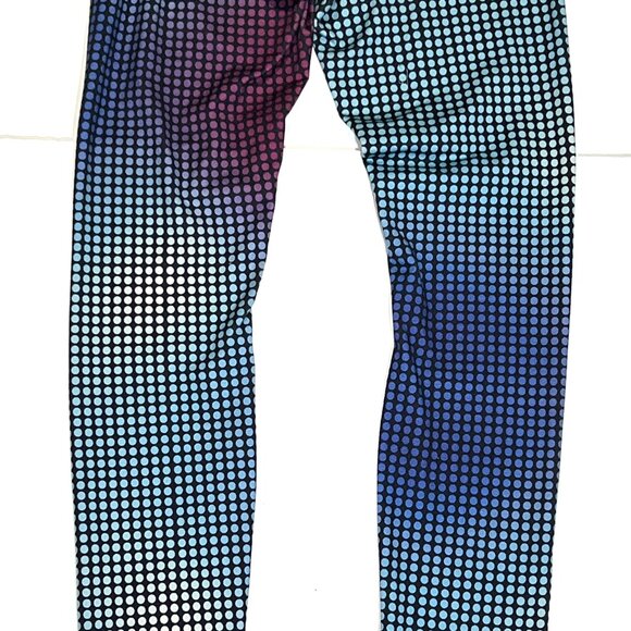 Lululemon Soul Cycle Skull Polka Dot Rainbow Hombre Tight Leggings Pants 6 - Picture 7 of 8